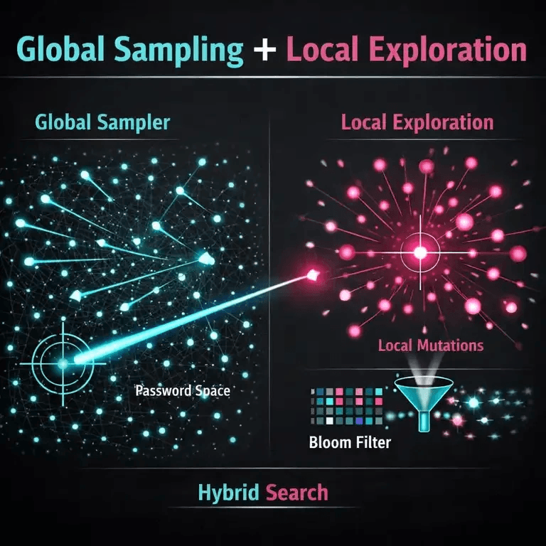 Global sampling and local exploration